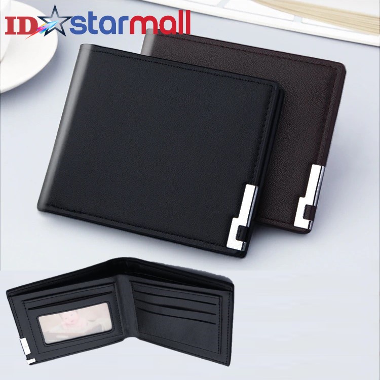 Dompet Kulit Pria Import Model Lipat Pendek Premium Quality