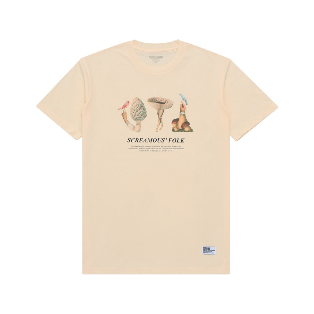 Screamous T-shirt - T SHIRT SCFOLKS CREAM