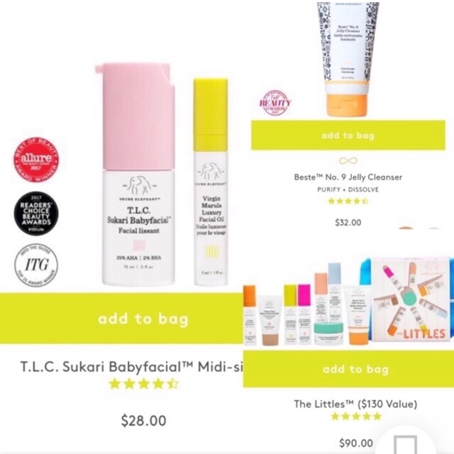 Drunk elephant skincare set
