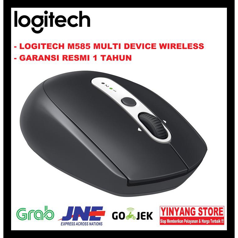 Bayar Ditempat Mouse Logitech M585 Multi Device Wireless Mouse Original 100% Resmi Kode 222