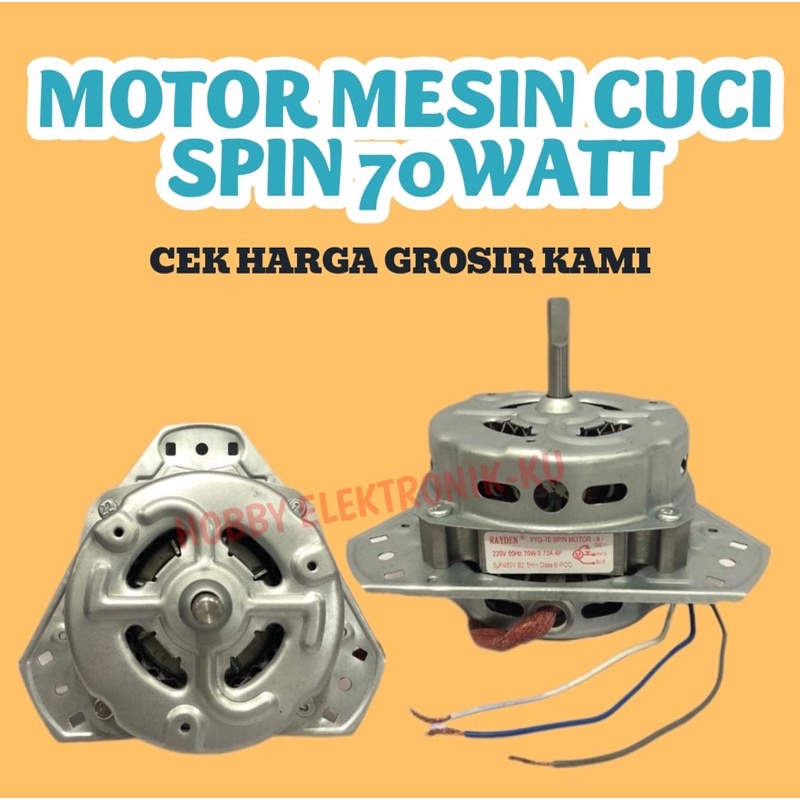 MOTOR MESIN CUCI SPIN 70WATT
