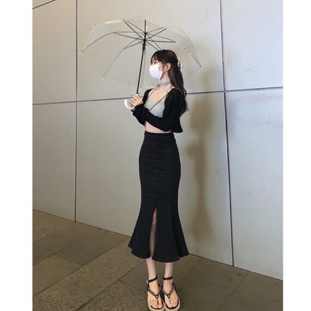 MERMAID SKIRT / BEI THE LABEL ROK PREMIUM ROK IMPORT KOREA ROK PANJANG MIDI SKIRT ROK 7/8 ROK JEANS