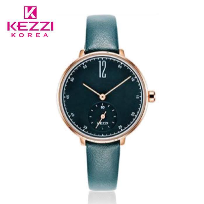 Kezzi Korea 1732 - Jam Tangan Fashion Wanita - Hijau - Model Analog