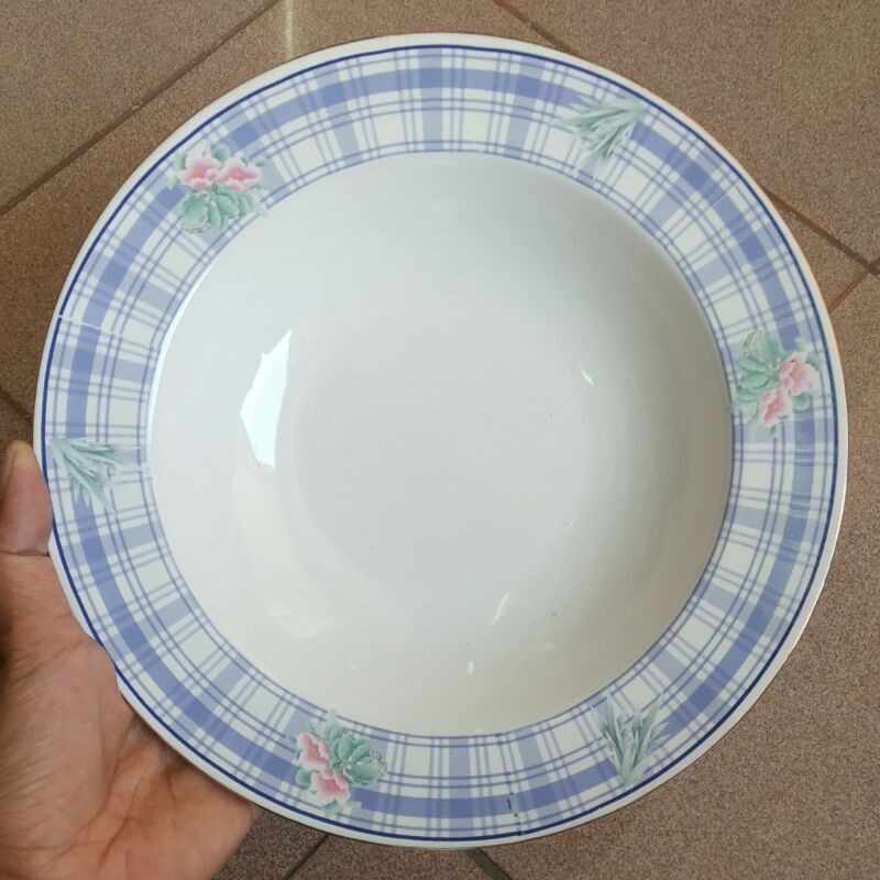 SOUP PLATE PIRING MAKAN KERAMIK SANGO HIAS SOP SAJI TABLEWARE