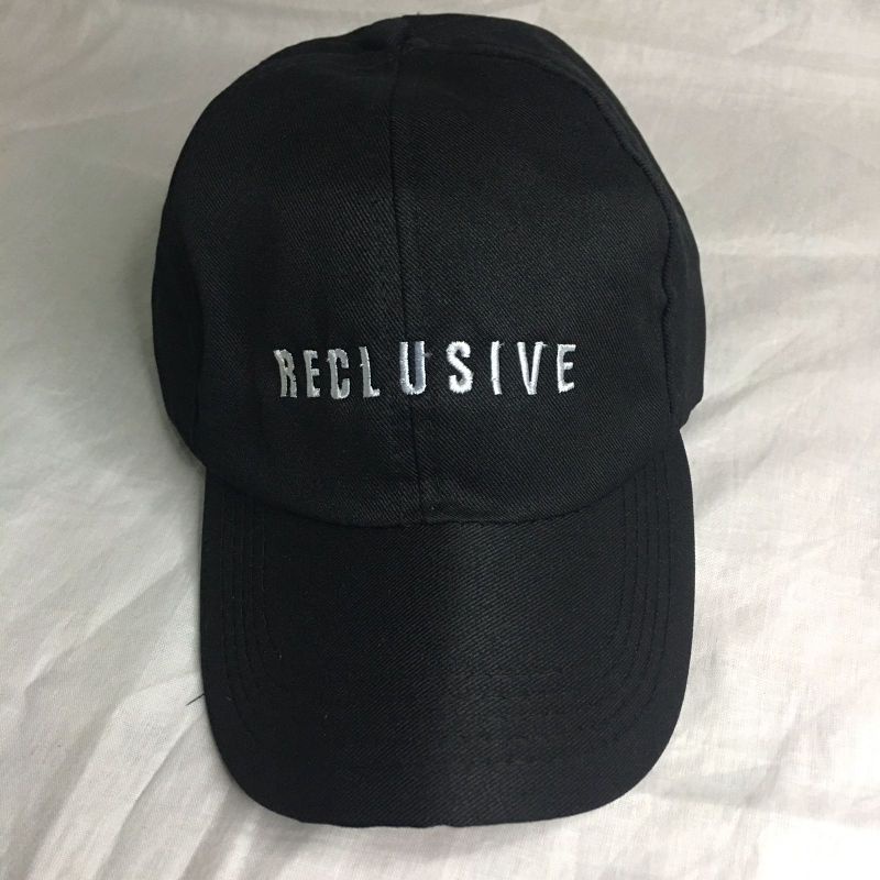 (BISA COD) Topi Base Ball / Topi Bordir / Topi Pria Wanita / Topi Keren Topi Murah / Topi Ring Besi / Topi Hits OOTD-Reclusive Hitam