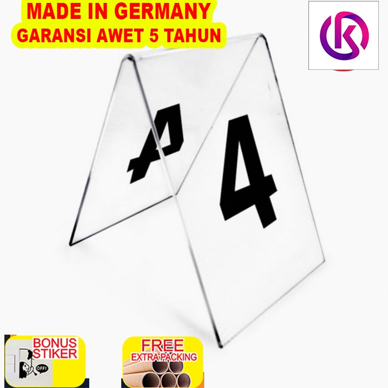 

Promo Nomor meja table number nomor meja akrilik Custom Nomor Meja Bening