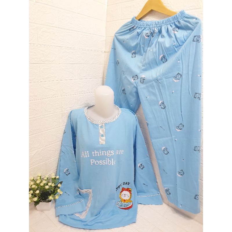 COD Baju tidur wanita tessa PP import bahan adem dan tebal 105-3