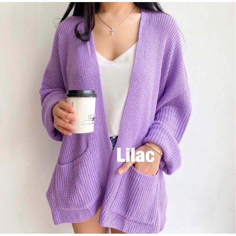 Cardigan Rajut Jumbo XXL,3XL,4XL / cardigan rajut oversize / Cardigan Wanita Big Size/ Kardigan Jumb-4