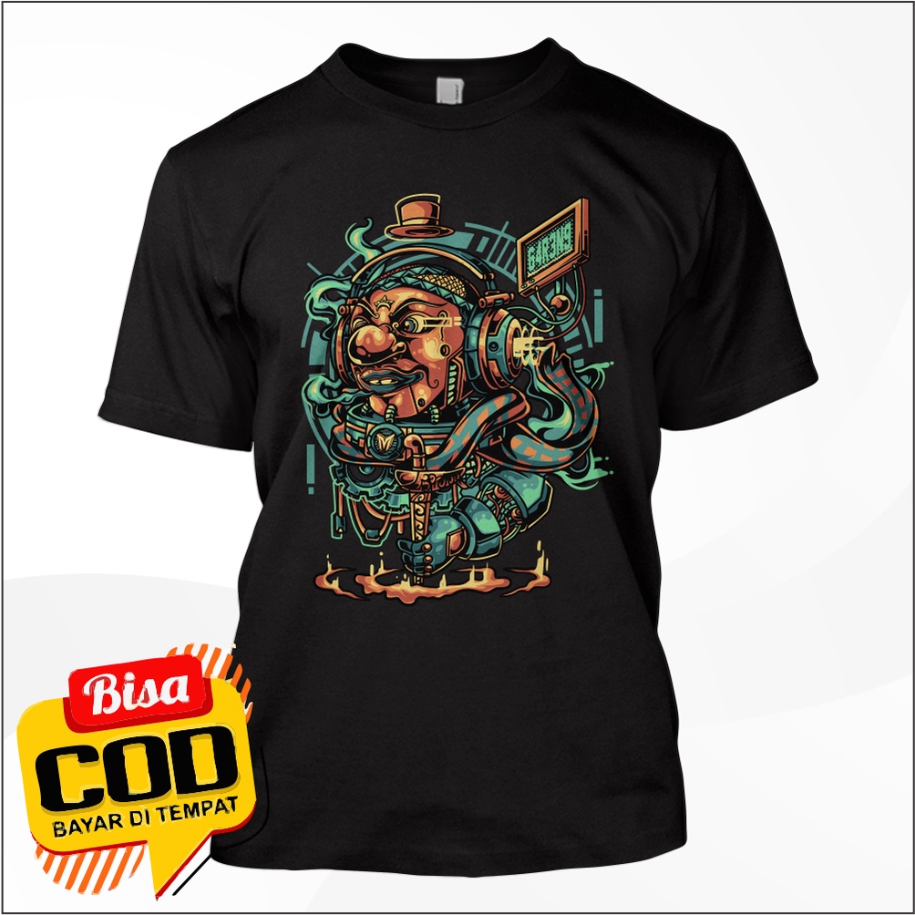 KAOS PRIA KAOS DISTRO KAOS WAYANG JAWA CULTURE GARENG