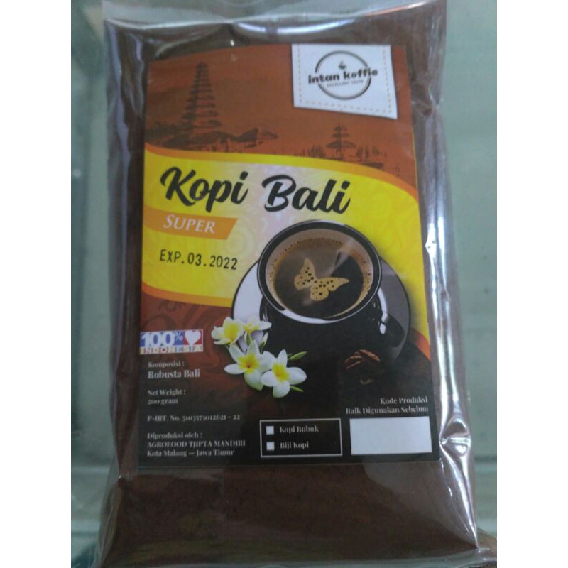 

Kopi Bali Intan Koffie/ Kopi Robusta Bali