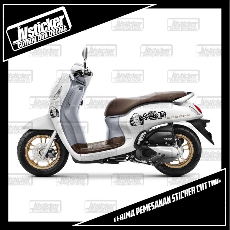 sticker scoopy kasih orang tua seapanjang masa cutting sticker