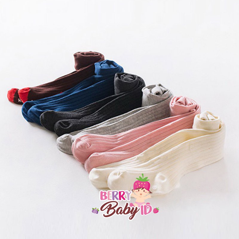 YooBerry Legging Celana Tutup Kaki Bayi Balita Pantyhose Katun Polos Antislip Berry Mart