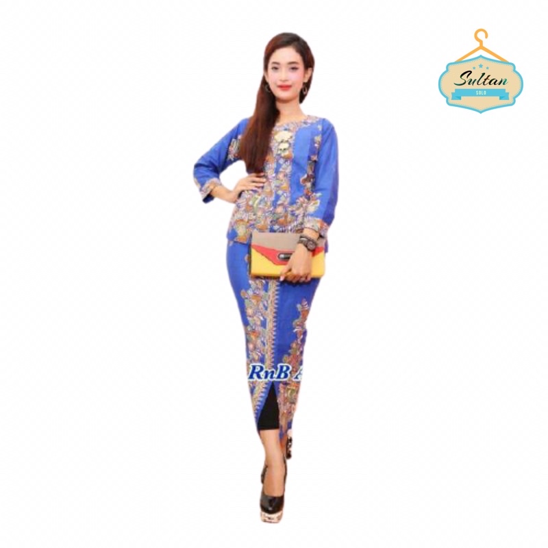 Setelan Rnb Airliness Kerang Jennifer Batu Cibulan Batik Set Pramugari Modern Seragam Bridesmaids