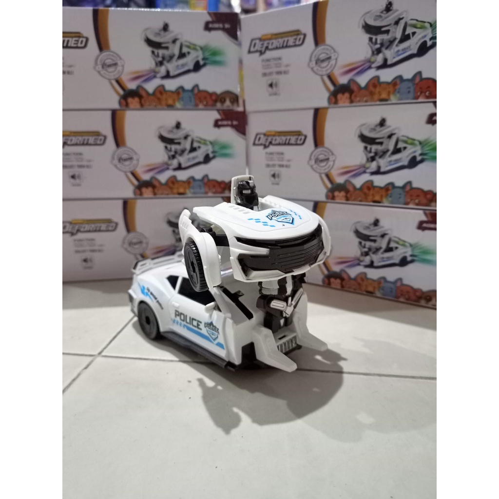 ROBOT TRANSFORM POLISI MOBIL BERUBAH JADI ROBOT - ROBOT POLICE CAR