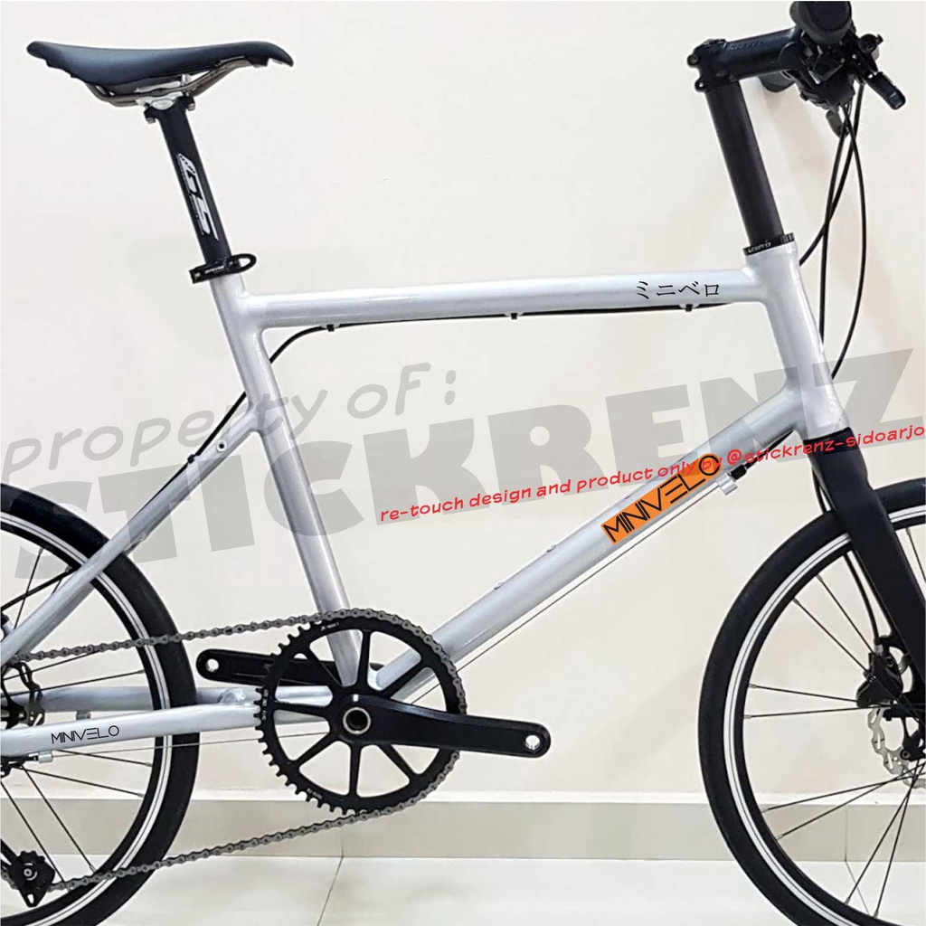 Cutting Sticker Stiker Frame Sepeda Mini Minivelo 03 Custom