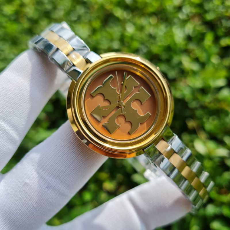 JAM TANGAN TORY BURCH WANITA TBW-6201 STAINLESS STEEL ORIGINAL BM