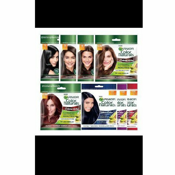semir/ pewarna rambut garnier sachet