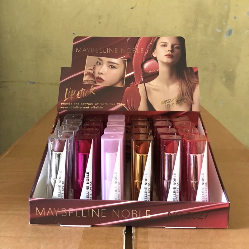 [Per Bok 24 Pcs] Lipstick Putar Maybelline Noble