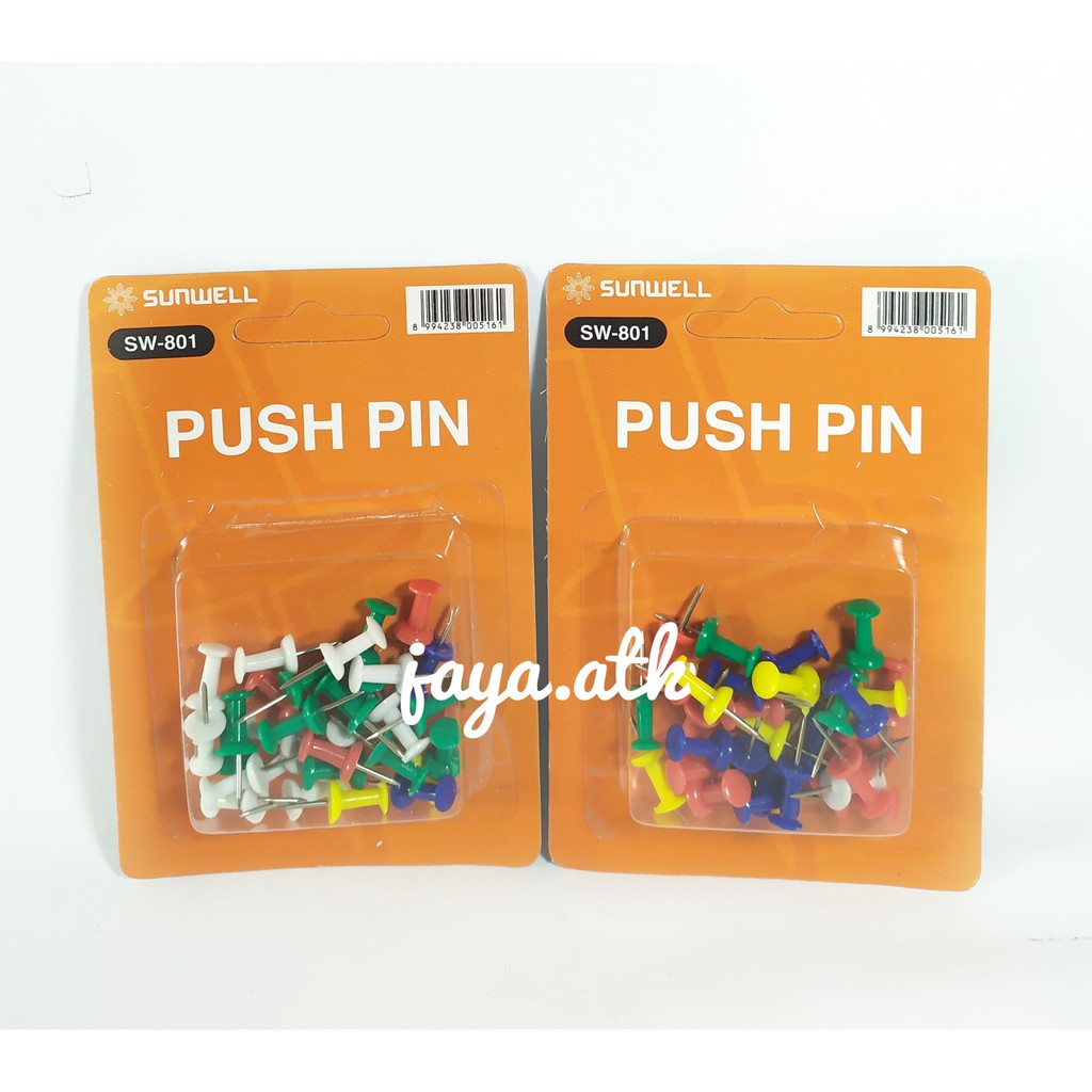 PUSH PIN PAKU PAYUNG PAKU TEKAN JARUM TEKAN PAKU PIN PUSH PIN PAKU TUSUK PAKU PAYUNG WARNA