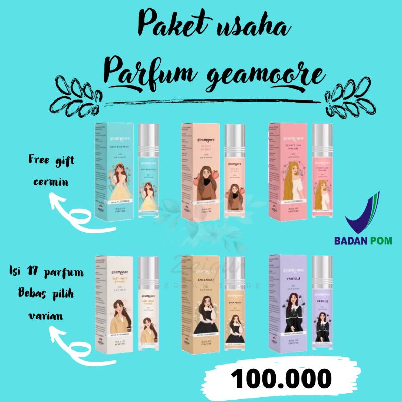 Paket usaha parfum geamoore 6ml