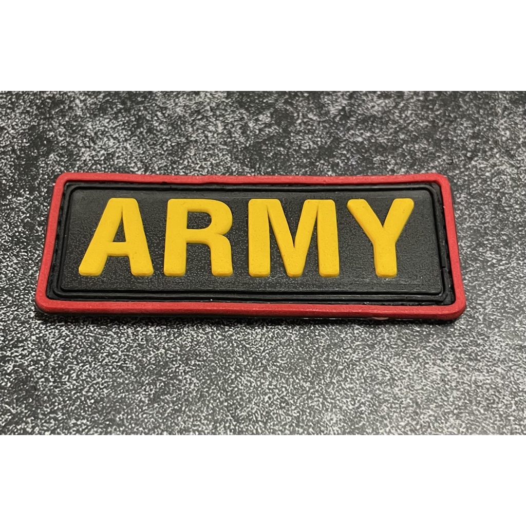 Patch Army (Kecil) - Patch Velcro Army Tulisan - Prepetan