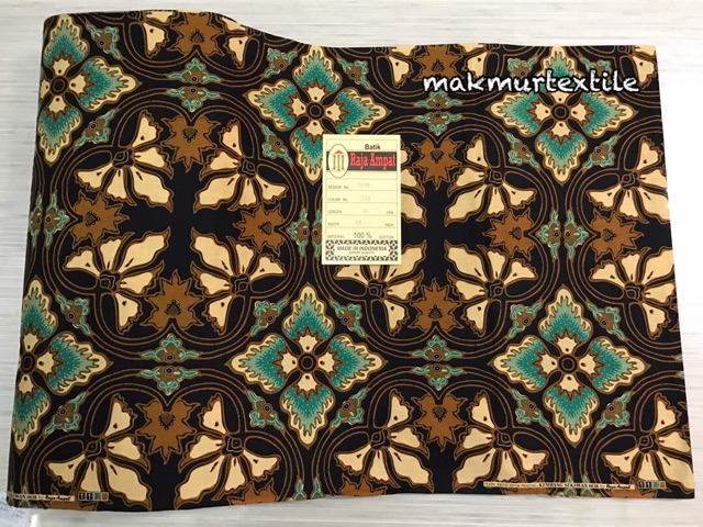 Kain batik katun Raja Ampat Kembang Sekawan 6638 / batik Raja Ampat