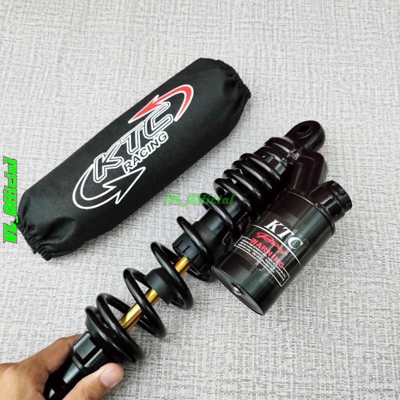 shock tabung ktc full black as gold matic 330mm shockbreaker copy ktc beat mio vario scoopy dll shock matic tabung atas ktc ekstrim original ktc rcb wp showa