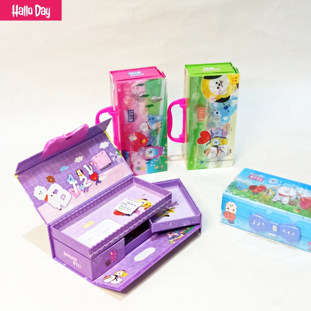 

HD Kotak Pensil Karton 3 Susun Lampu Disco Kunci Pin/Tempat Pensil/Pencil Box/Wadah Pensil