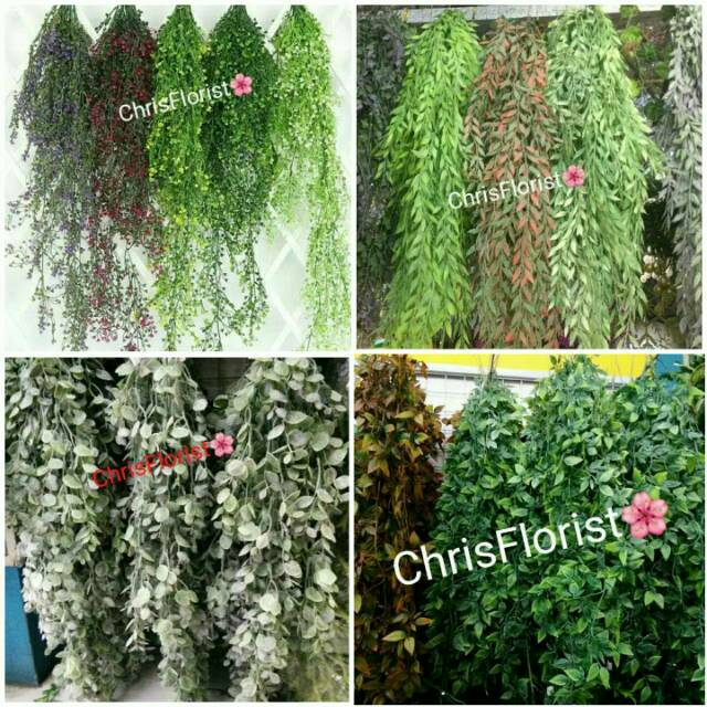 Daun Gantung Plastik Palsu Buatan Plastic Sintetis Dekorasi Hiasan Artificial 614