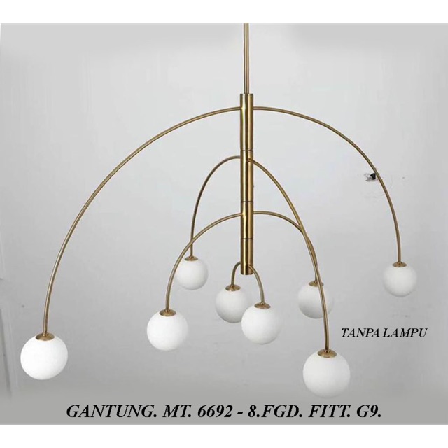 LAMPU MINIMALIS| LAMPU GANTUNG|LAMPU RUANG TAMU|LAMPU HIAS VINTAGE MT 6692-8