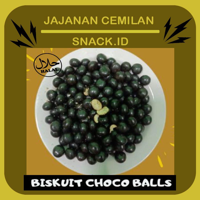 

Biskuit coklat 1 KG / coklat kiloan / choco balls isi biskuit / snack cemilan