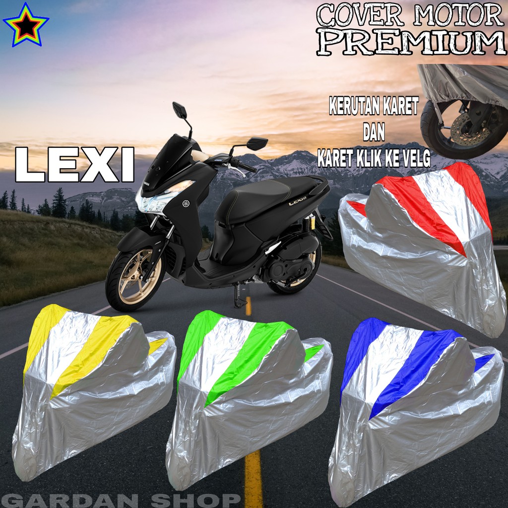 Sarung Motor LEXI Silver KOMBINASI Body Cover Penutup Lexi PREMIUM