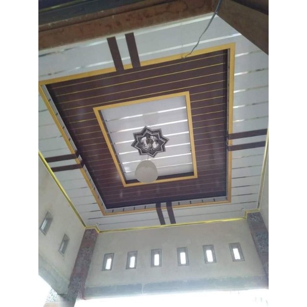 ornamen plafon PVC bintang fitting lampu PVC bintang hiasan lampu pvc bintang