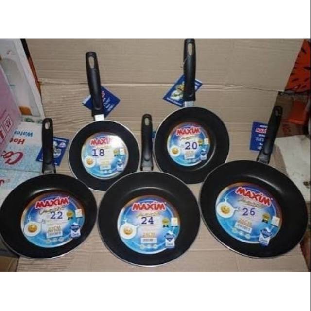 Teflon Maxim 18cm Valentino Wajan Penggorengan panci telor frypan anti lengket