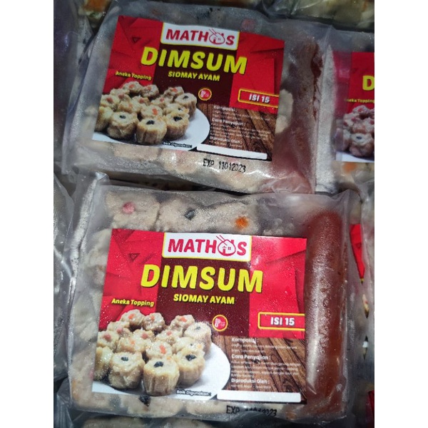 Mathos - Dimsum aneka toping isi 15 + saos
