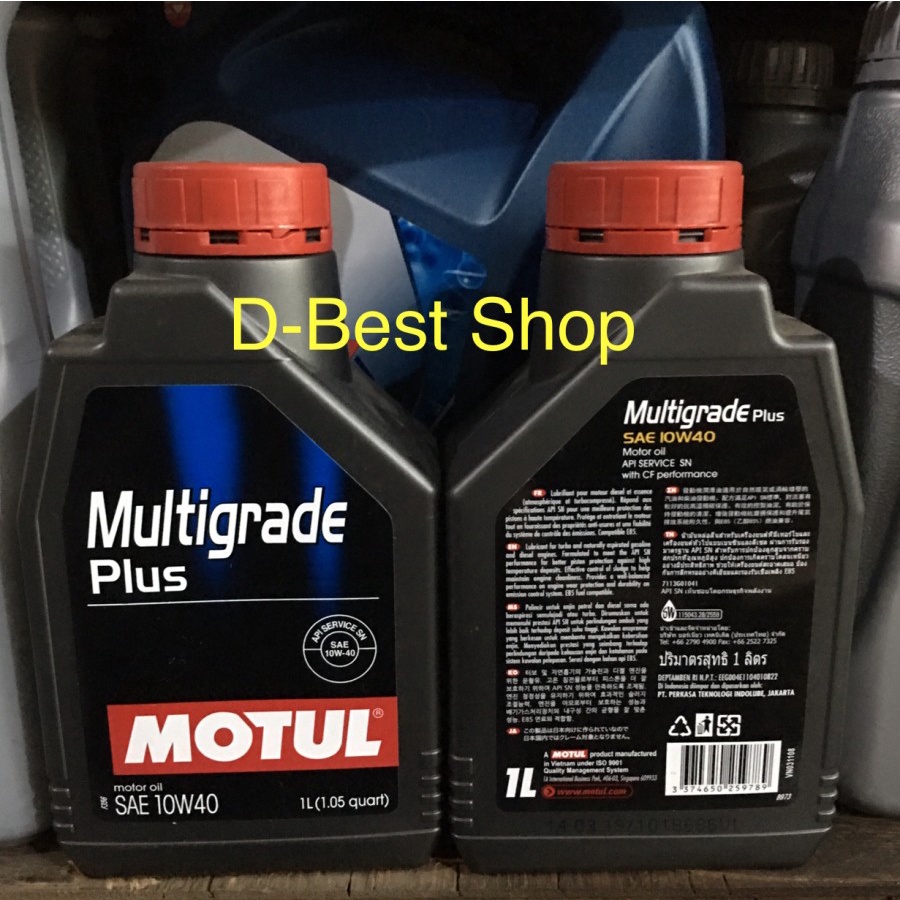 OLI MESIN MOBIL MOTUL MULTI GRADE PLUS 10W-40 - 1 LITER