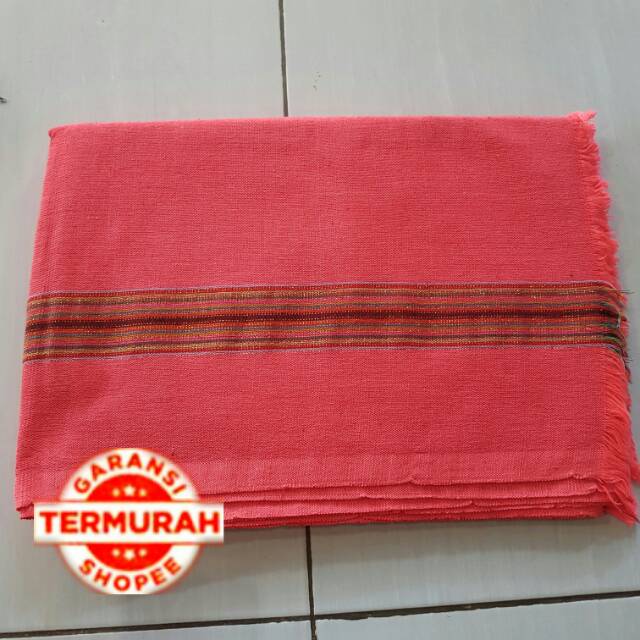 GARANSI TERMURAH KAIN TENUN PAMIRING KHAS TORAJA pink