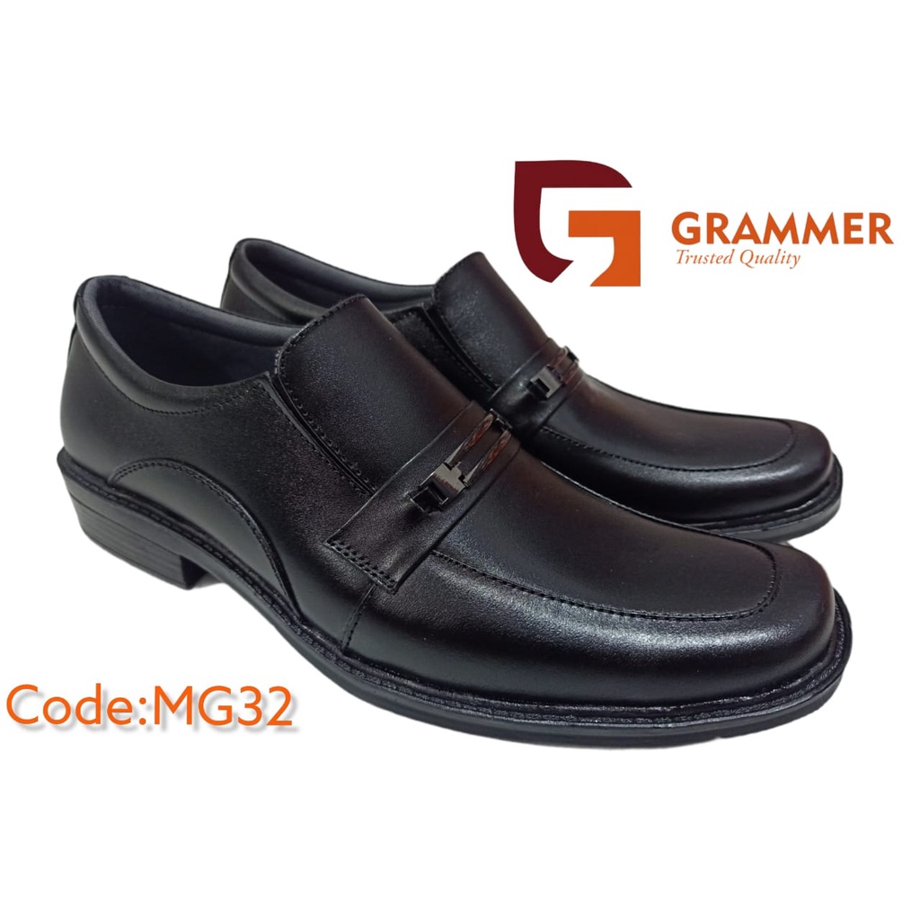 Sepatu Pantofel Pria Kulit Asli Sepatu Loafers Formal Kantoran Grammer