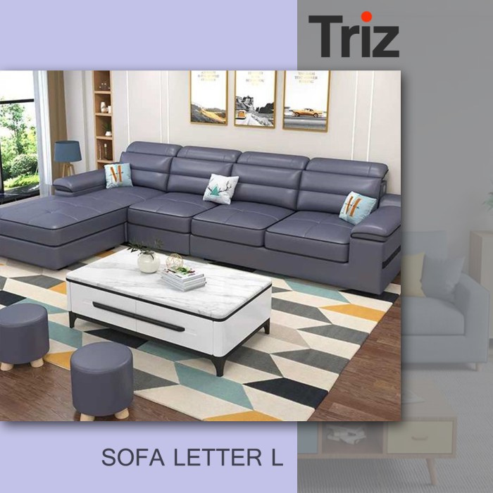 Triz Furniture Sofa Letter L Ungu Sofa Leter L Sofa Minimalis Sofa Ruang Tamu