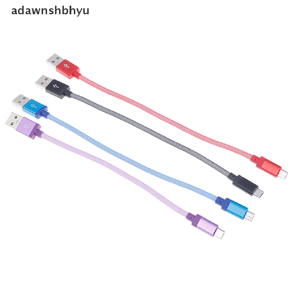 Adawnshbhyu charger Pendek braided micro/type-c/lightning USB cable charging Kabel data sync