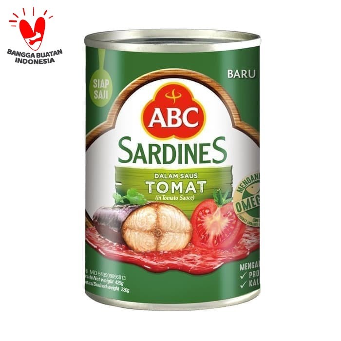 

ABC SARDINES TOMAT KLG 425 GRAM