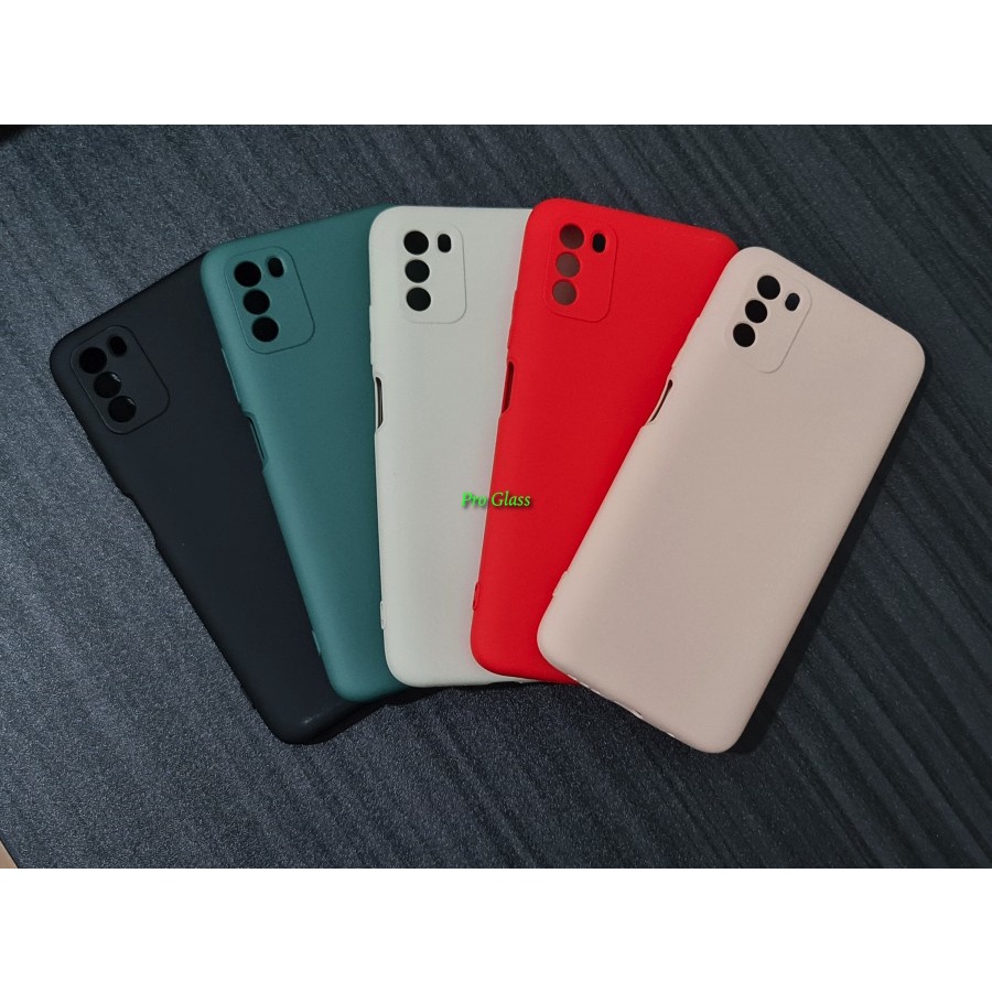 C119 Xiaomi Poco M3 / M3 Pro Matte Silicone Case + Lens Protection