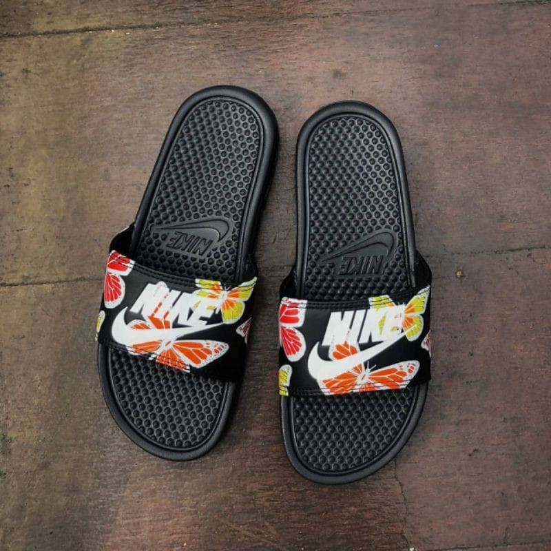 Sandal Nike Benassi Black Butterfly / sandal slip