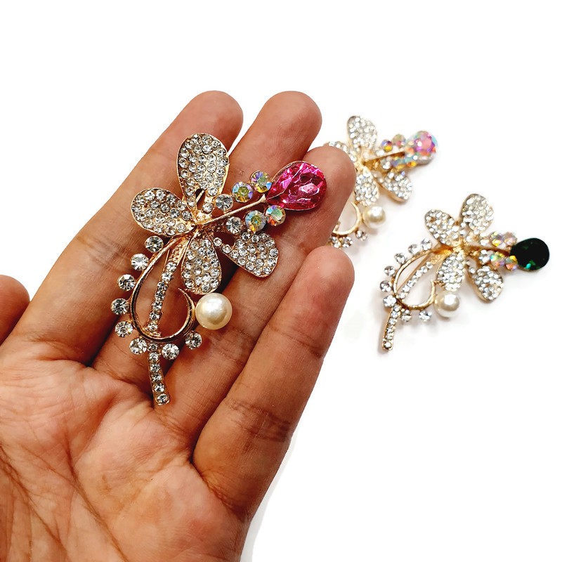 Bros Dada Berlian Permata Import Mewah - Aksesoris Hijab Jilbab - PriyankaAcc