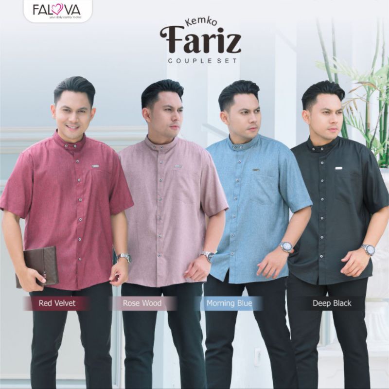 KEMEJA KOKO/KEMKO Dewasa Bagus ( Lengan Panjang/Pendek), Falova