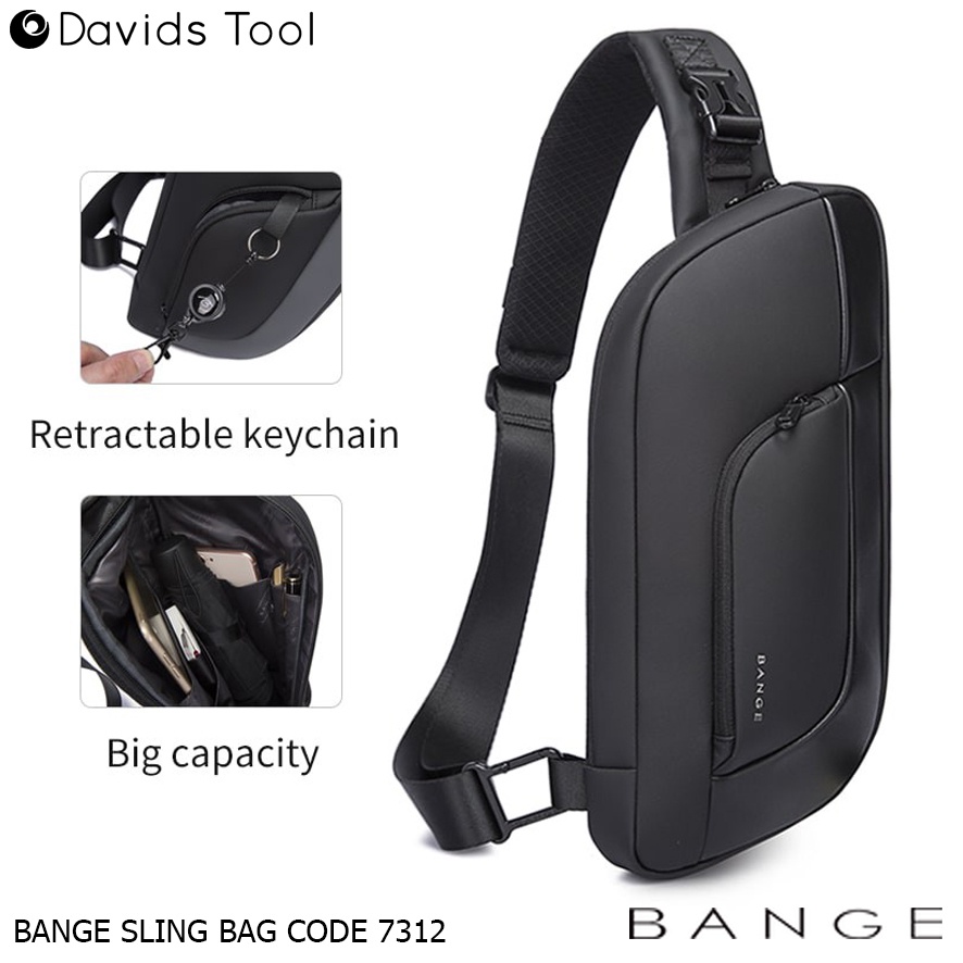 Bange Waistbag Pria Waterproof Waist Bag Original Weisbag Tas Weistbag Waisbag Premium Anti Air Original Import Distro Selempang Slempang Slingbag Cowok Casual BG7312