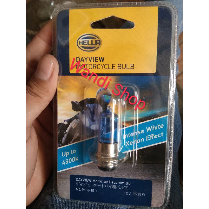 lampu depan hella metric 25W bohlam depan hella metric 25W
