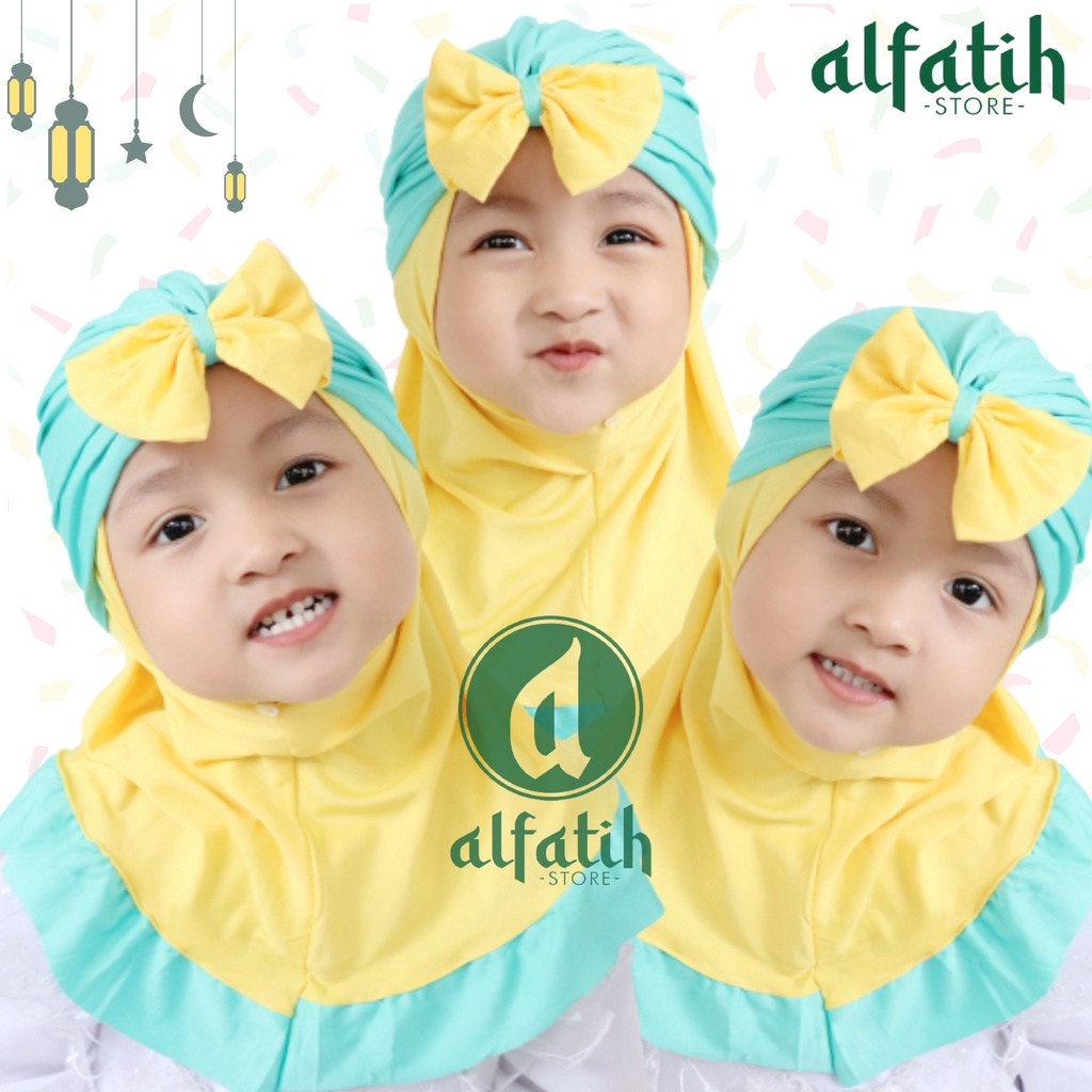 ALFATIH STORE / JILBAB ANAK TURBAN AMANDA VARIASI PITA / JILBAB ANAK MURAH / HIJAB MURAH KERUDUNG ANAK PEREMPUAN HIJAB BAYI COD / KERUDUNG ANAK HIJAB ANAK BAYI PEREMPUAN / HIJAB ANAK / JILBAB ANAK BAYI USIA 2 TAHUN BAHAN JERSEY PREMIUM NYAMAN DI PAKAI