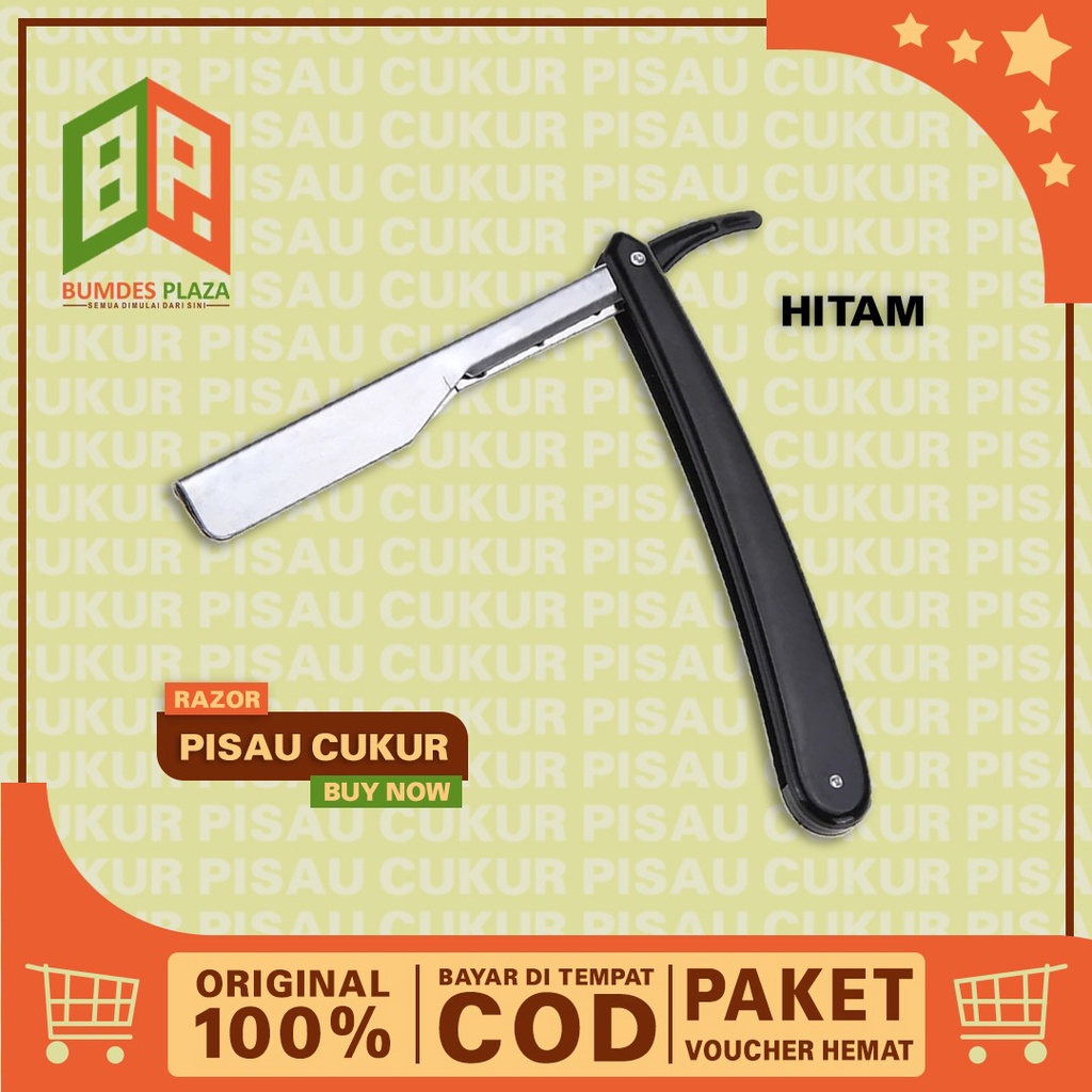 Jual Razor Plastik Hitam Pisau Cukur Rambut Jenggot Kumis Barbersupply ...