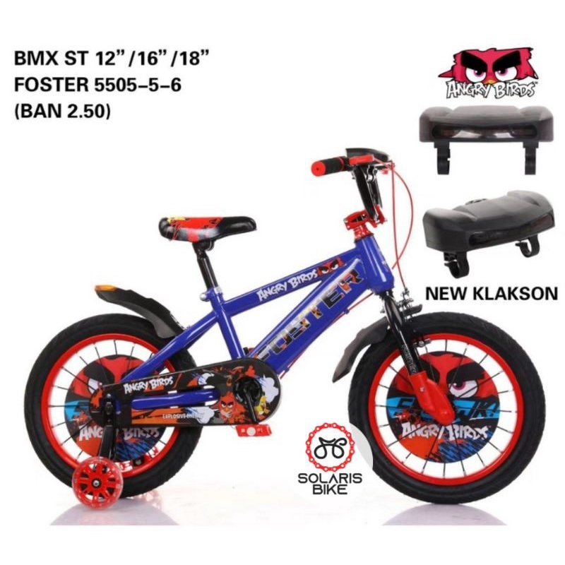 Sepeda Anak BMX 12 16 18  Foster 5505 Ban Jumbo dengan Musik dan Lampu